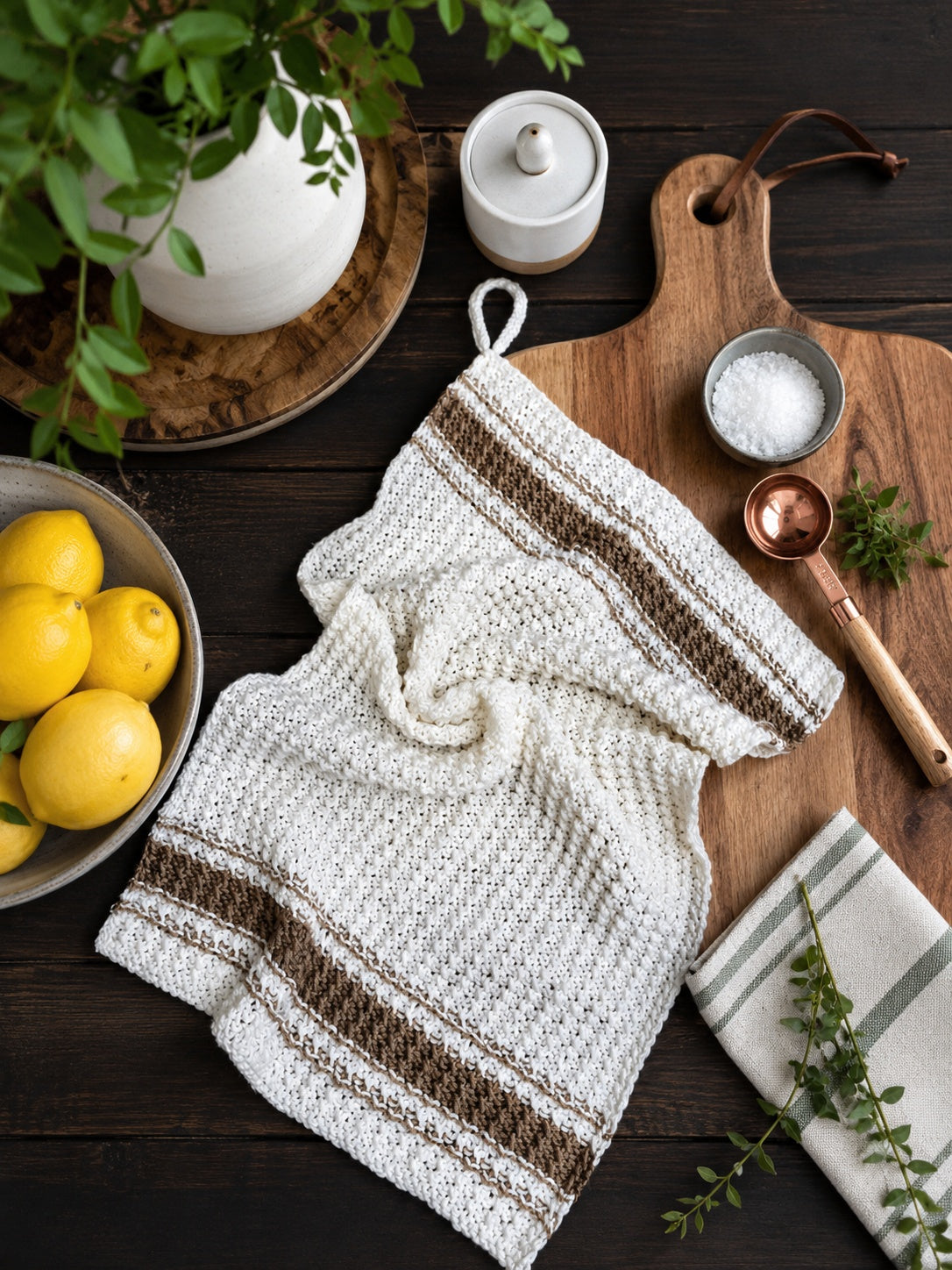 farmhouse tea towel knitting pattern