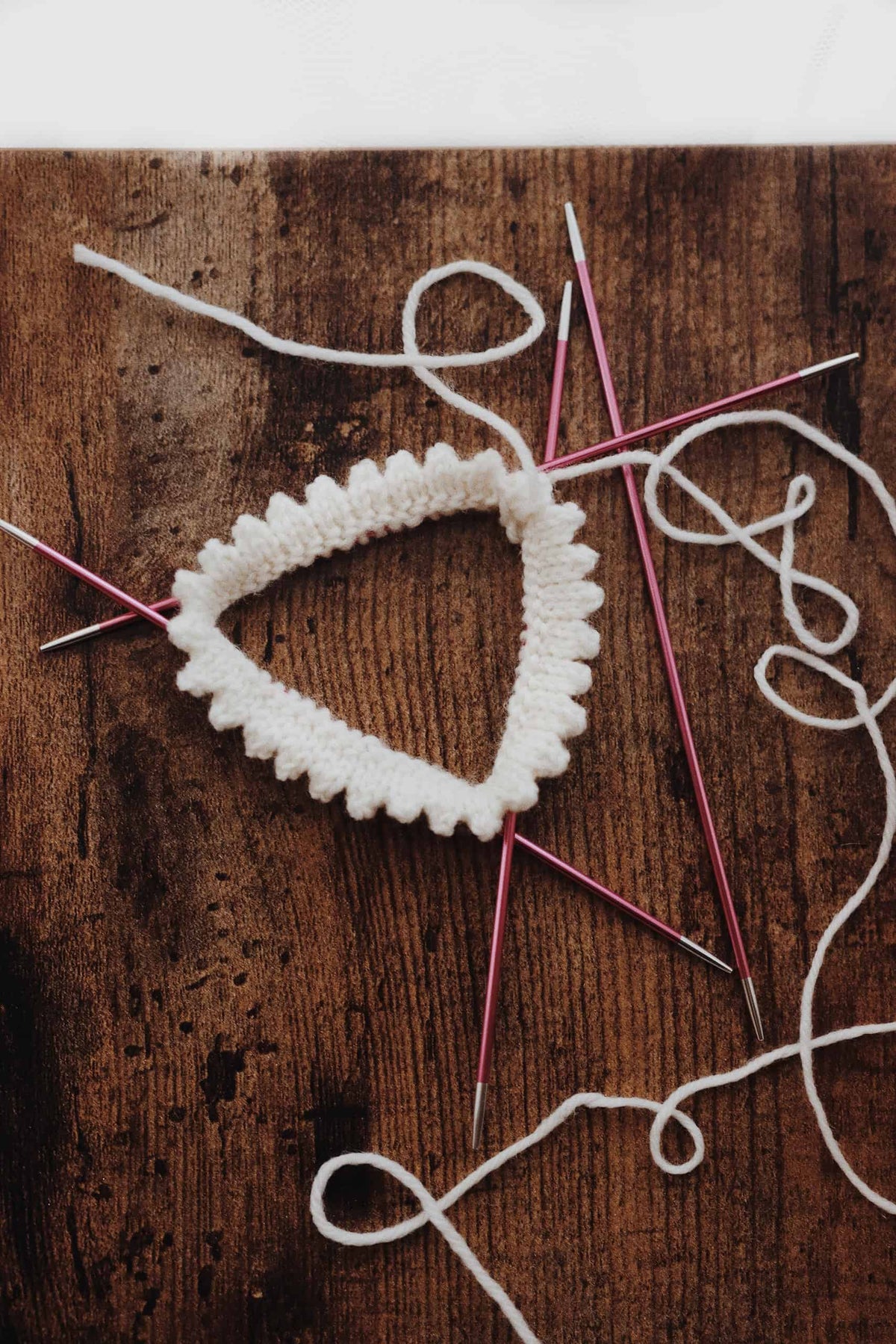 Beginner friendly socks knitting pattern with picot edge detail