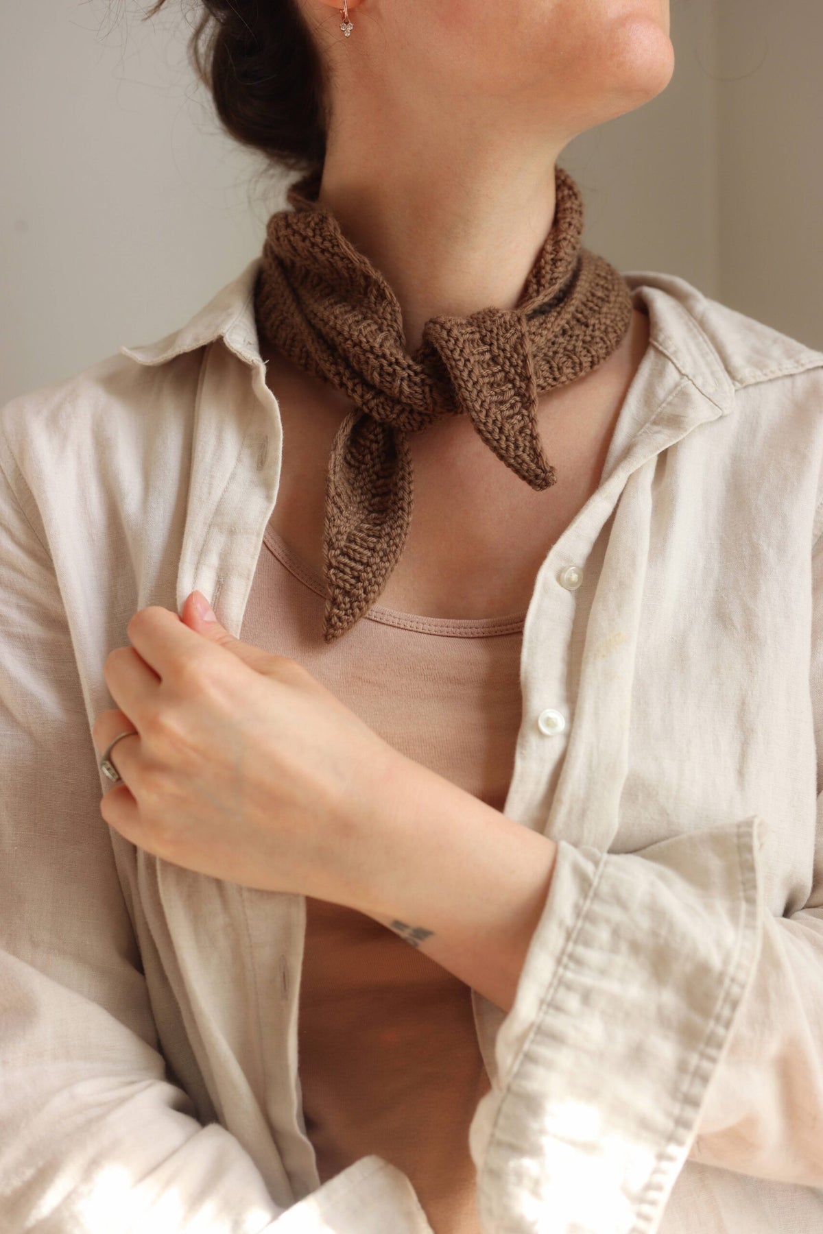 small triangle bandana scarf knitting pattern ember s carf