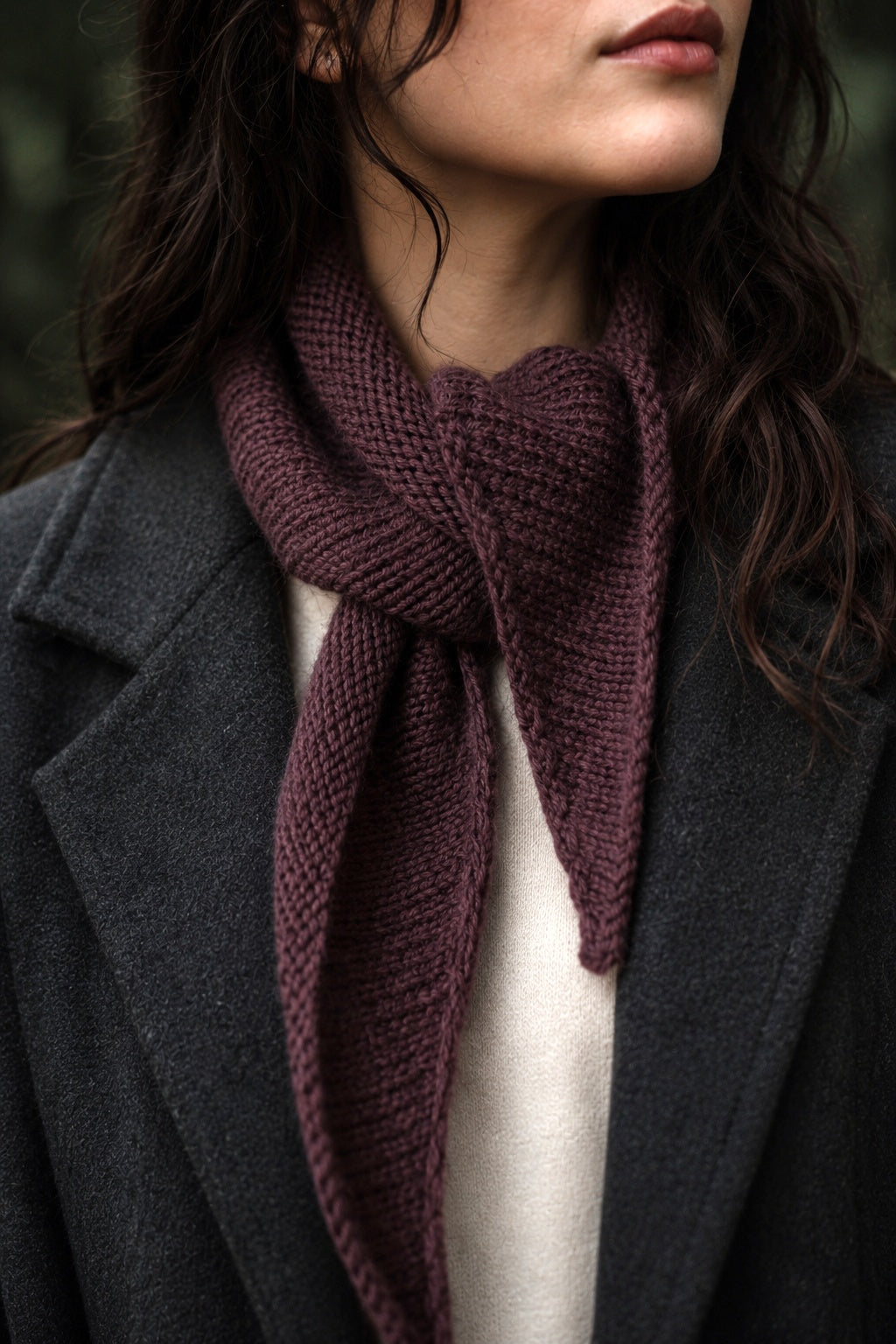 triangle scarf knitting pattern knit bandana scarf easy knit pattern