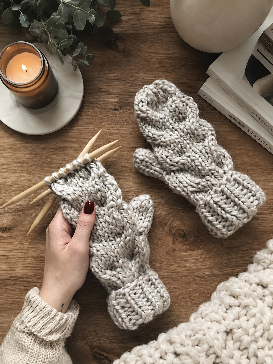 cable knit mittens cappucino mitts darling jadore