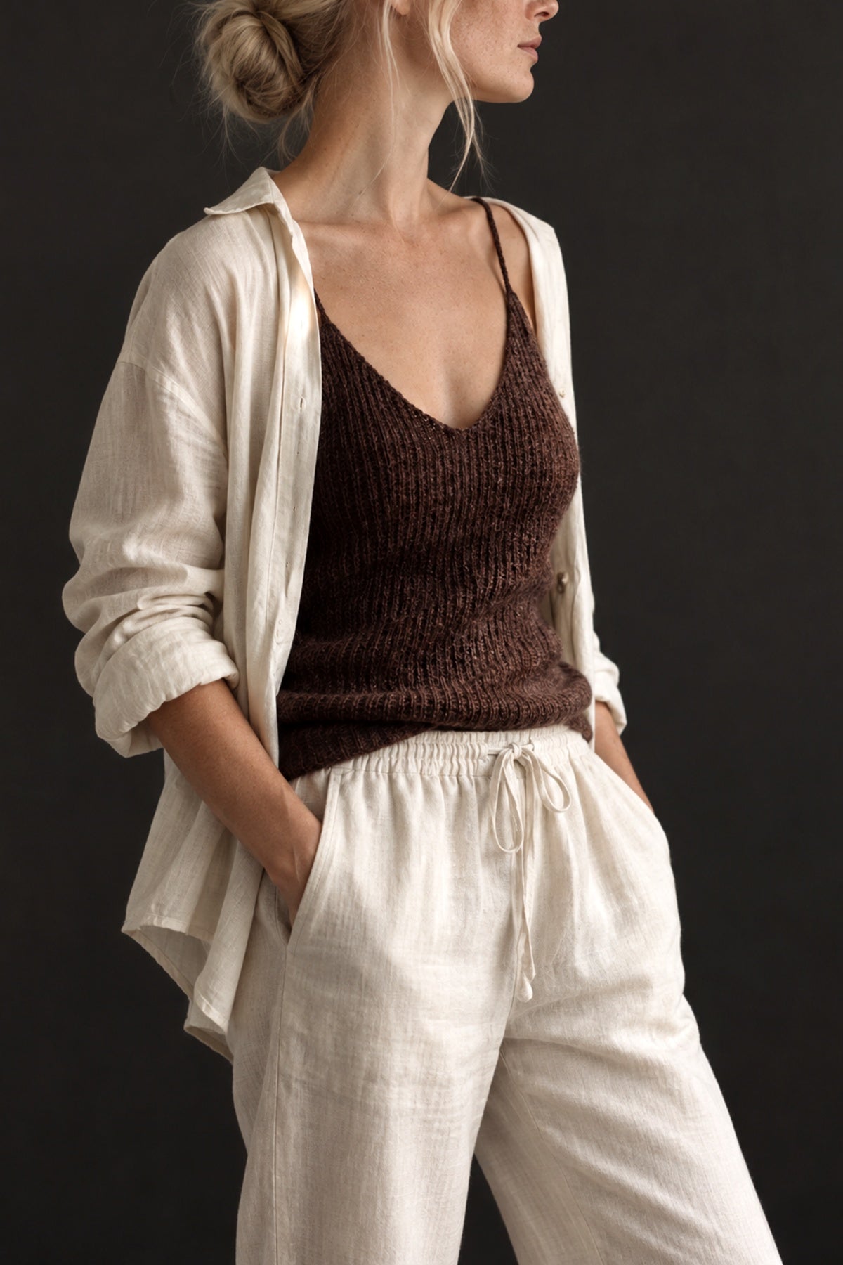 camisole knitting pattern v-neck tank top summer top knitting pattern chocolate camisole darling jadore
