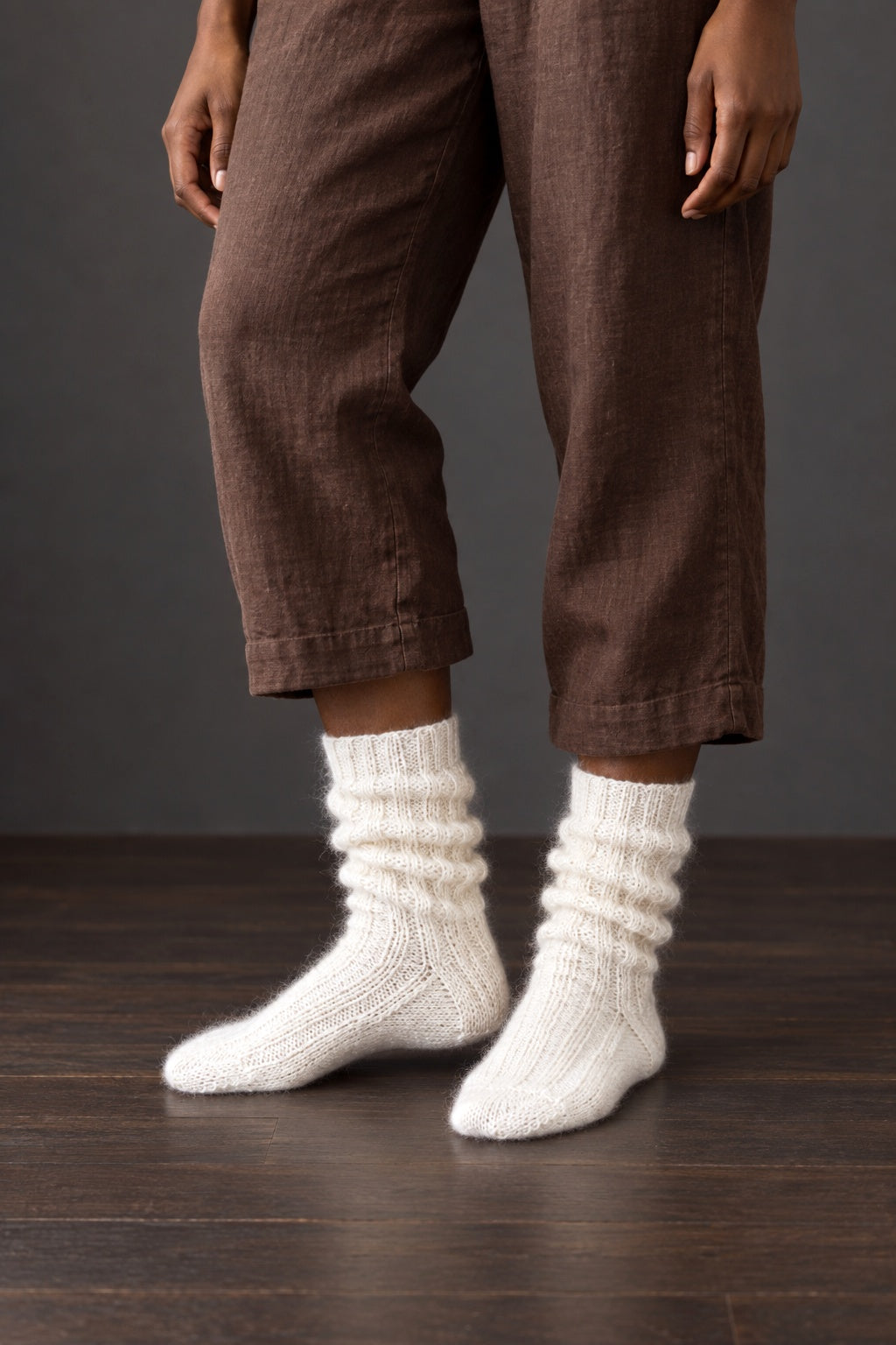 cozy socks knitting pattern women knit crew socks mohair
