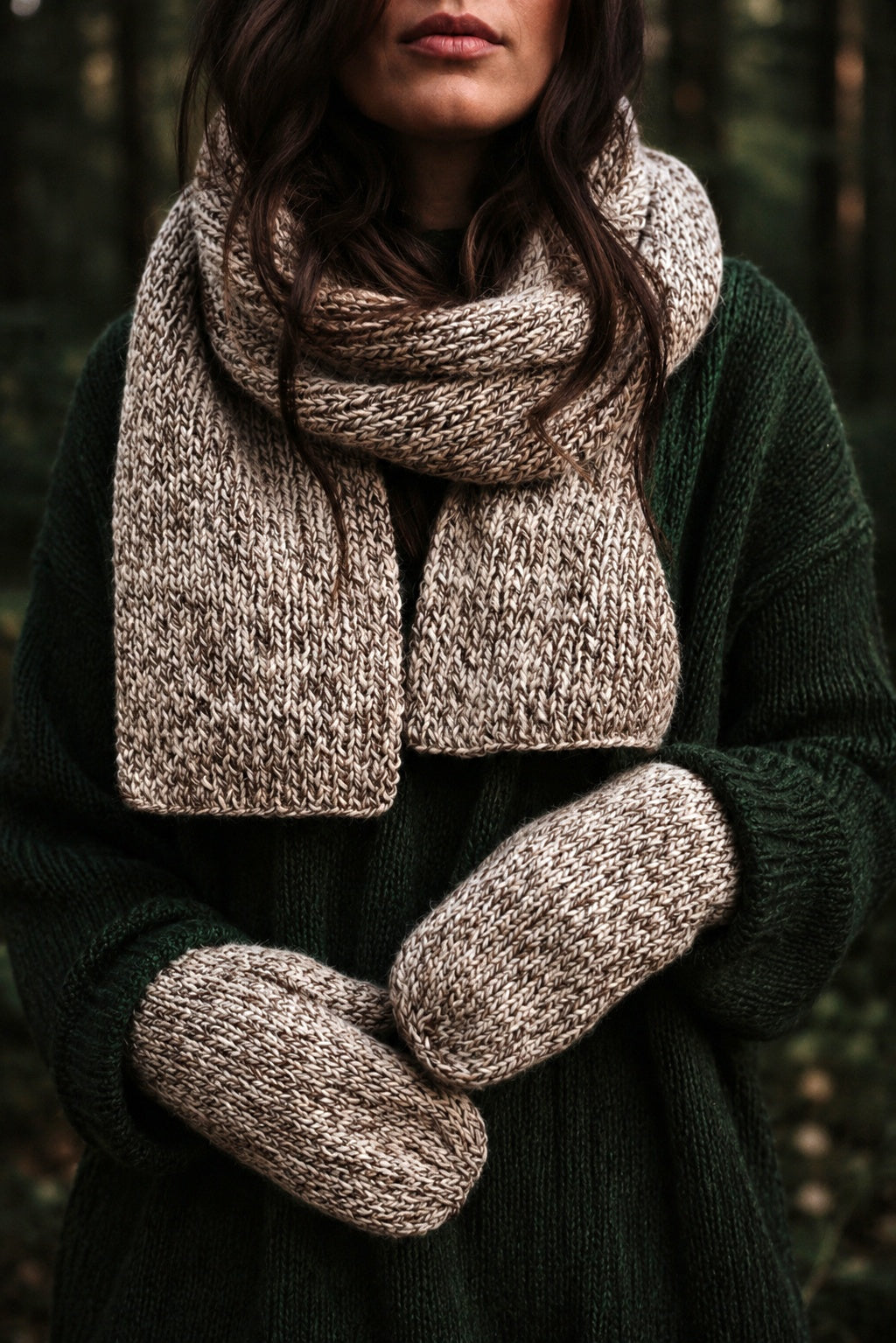 basic scarf knitting pattern beginner knit scarf Nora Scarf