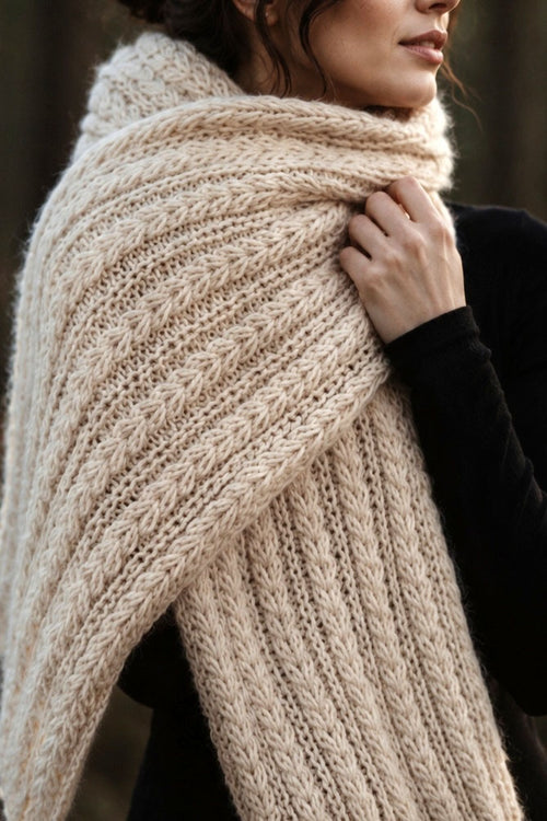 chunky knit scarf easy knitting pattern windchill scarf