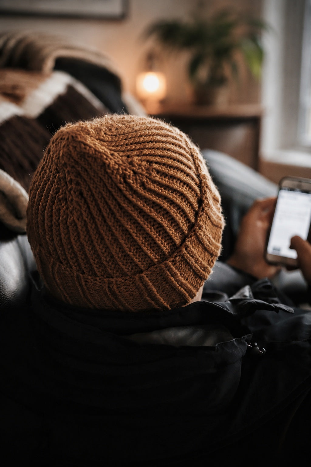 ribbed beanie knitting pattern knit mens hat easy knitting pattern Hickory Beanie