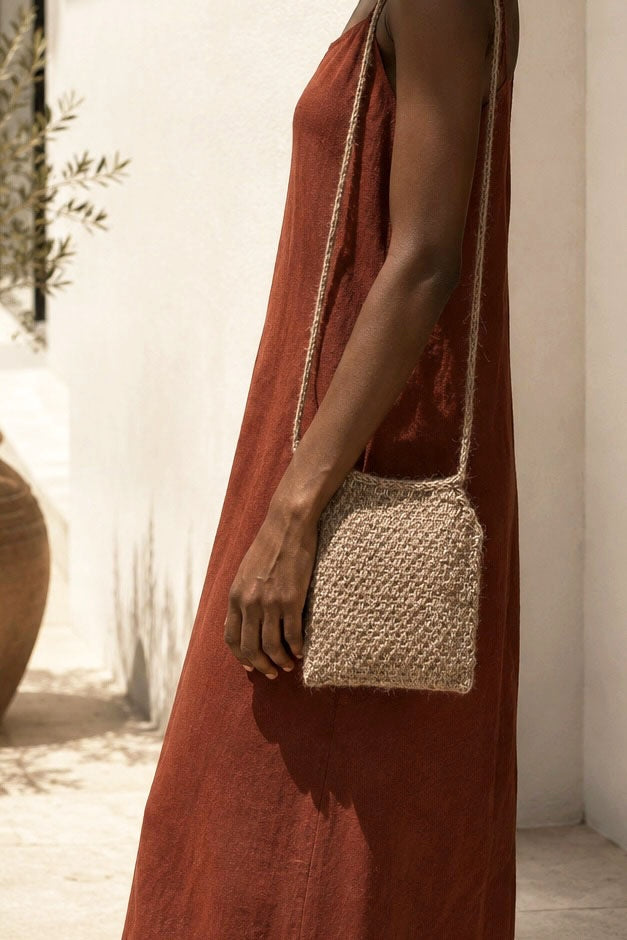 small crossbody bag knitting pattern, mini knit purse Ines Bag