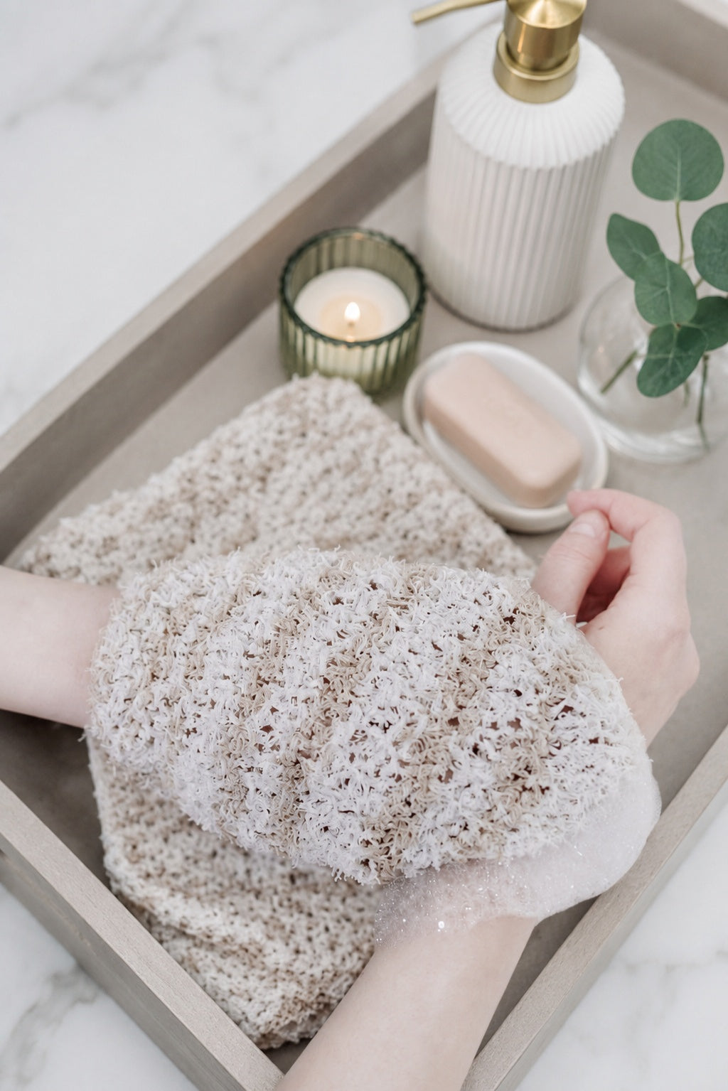 knit wash cloths bathroom decor knitting pattern Pebble
