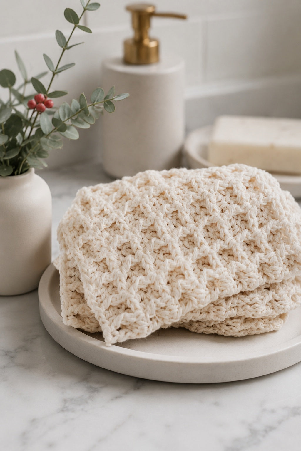 cottage wash cloth crochet pattern waffle stitch