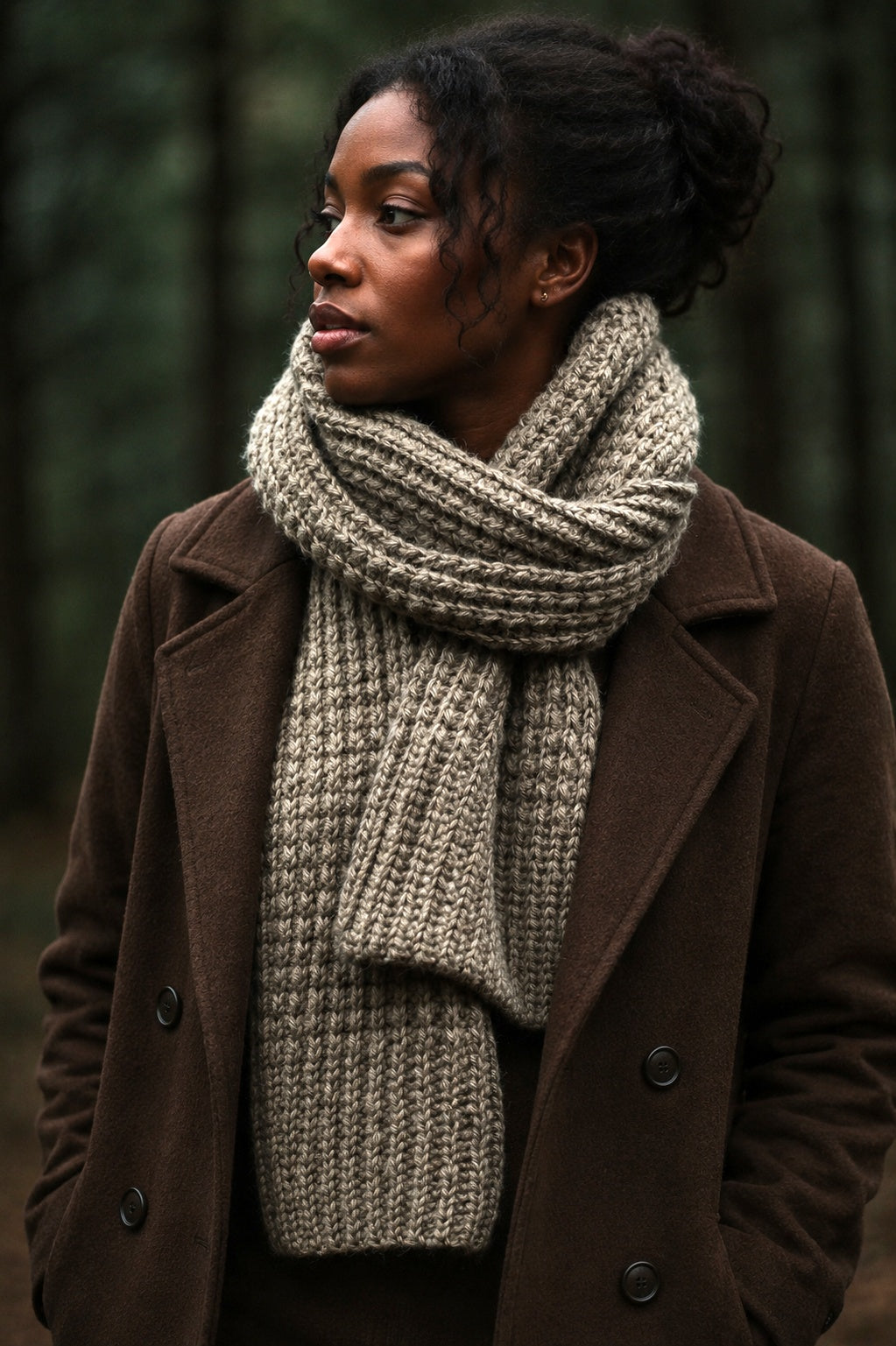 rib scarf crochet pattern easy crochet ribbed scarf Haven Scarf