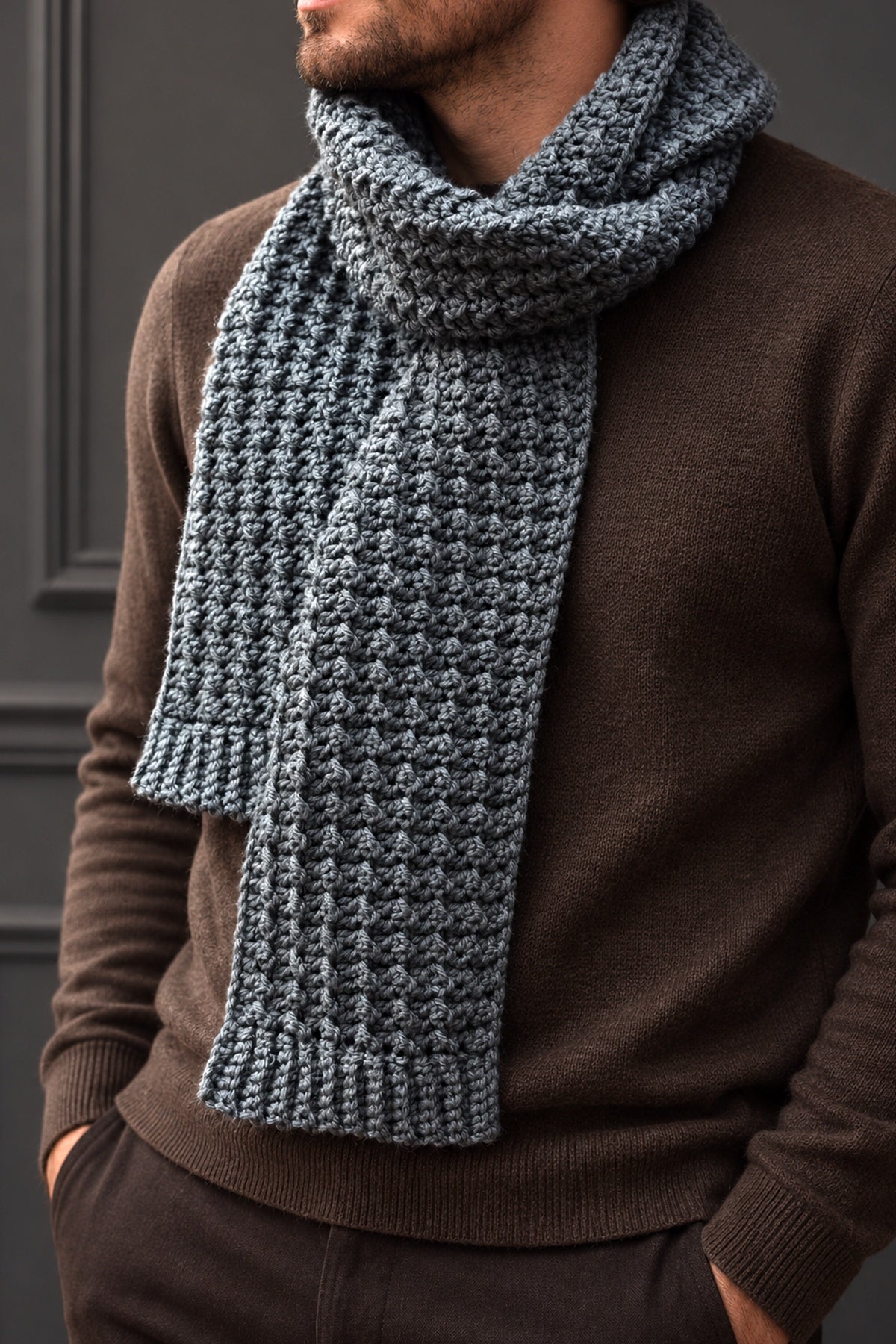 crochet men scarf pattern timberline scarf darling jadore