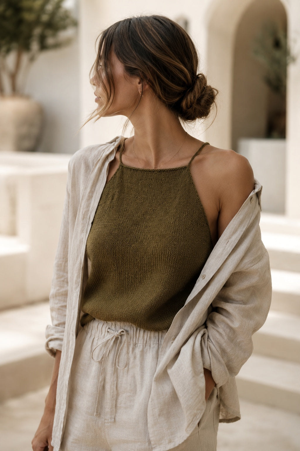 camisole knitting pattern easy knit tank top pattern singlet Loft Camisole darling jadore