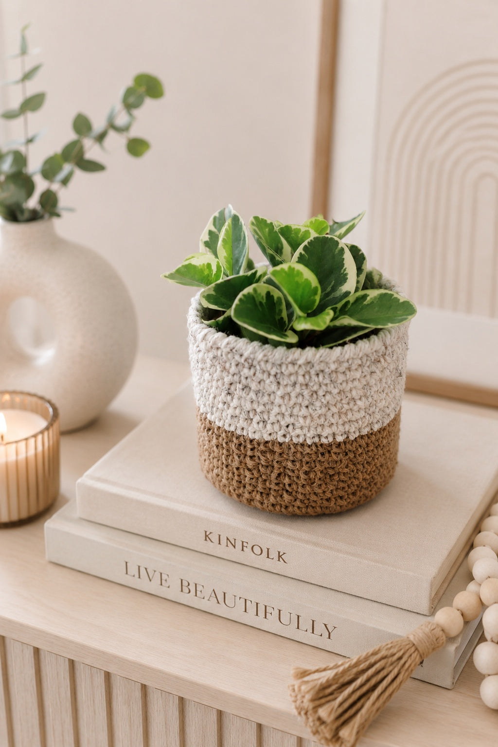 storage basket crochet pattern plant holder toy nursery decor crochet basket Jute Basket