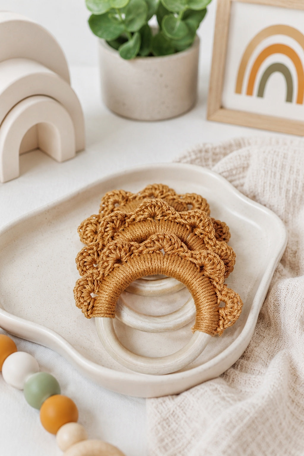 baby teether crochet pattern crochet lovey toy baby Waves