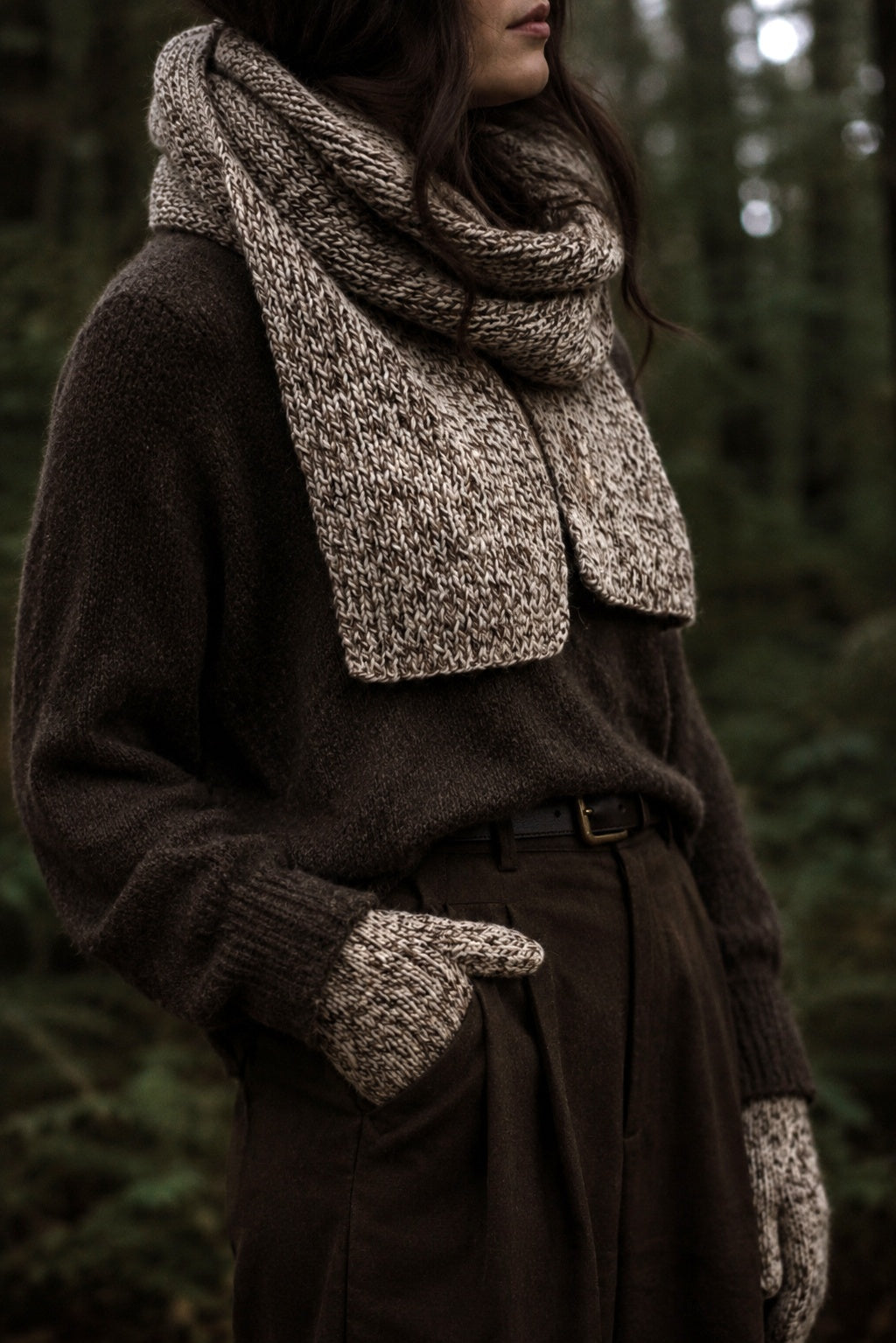 basic scarf knitting pattern beginner knit scarf Nora Scarf