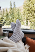 crewsocks knitting pattern women knit top-down socks easy Highland Socks