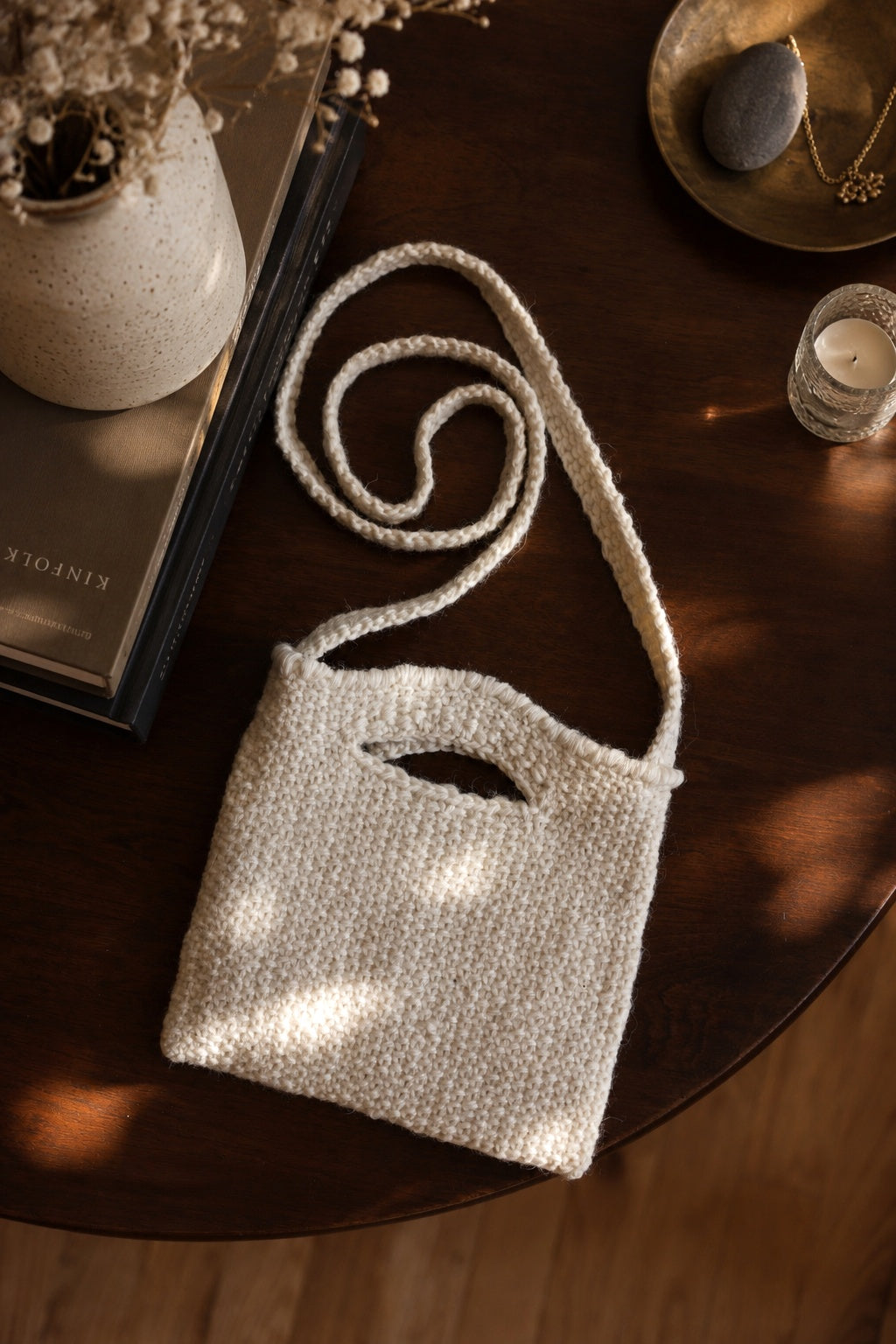 small purse crossbody bag knitting pattern easy knit tote Capri Bag knitting pattern Darling Jadore