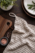 tea towel knittgin pattern modern farmhouse knit decor knit kitchen towel hand towel Sunlit Tea Towel
