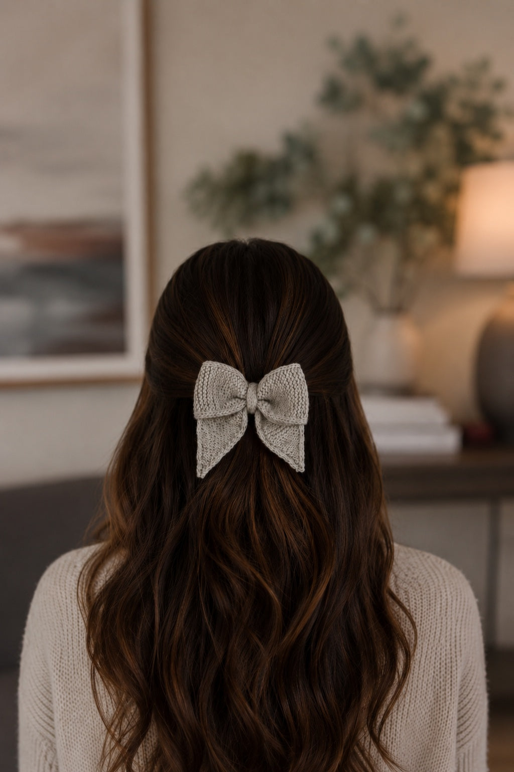 bow knitting pattern, knit ornament bow, christmas, perfect bow