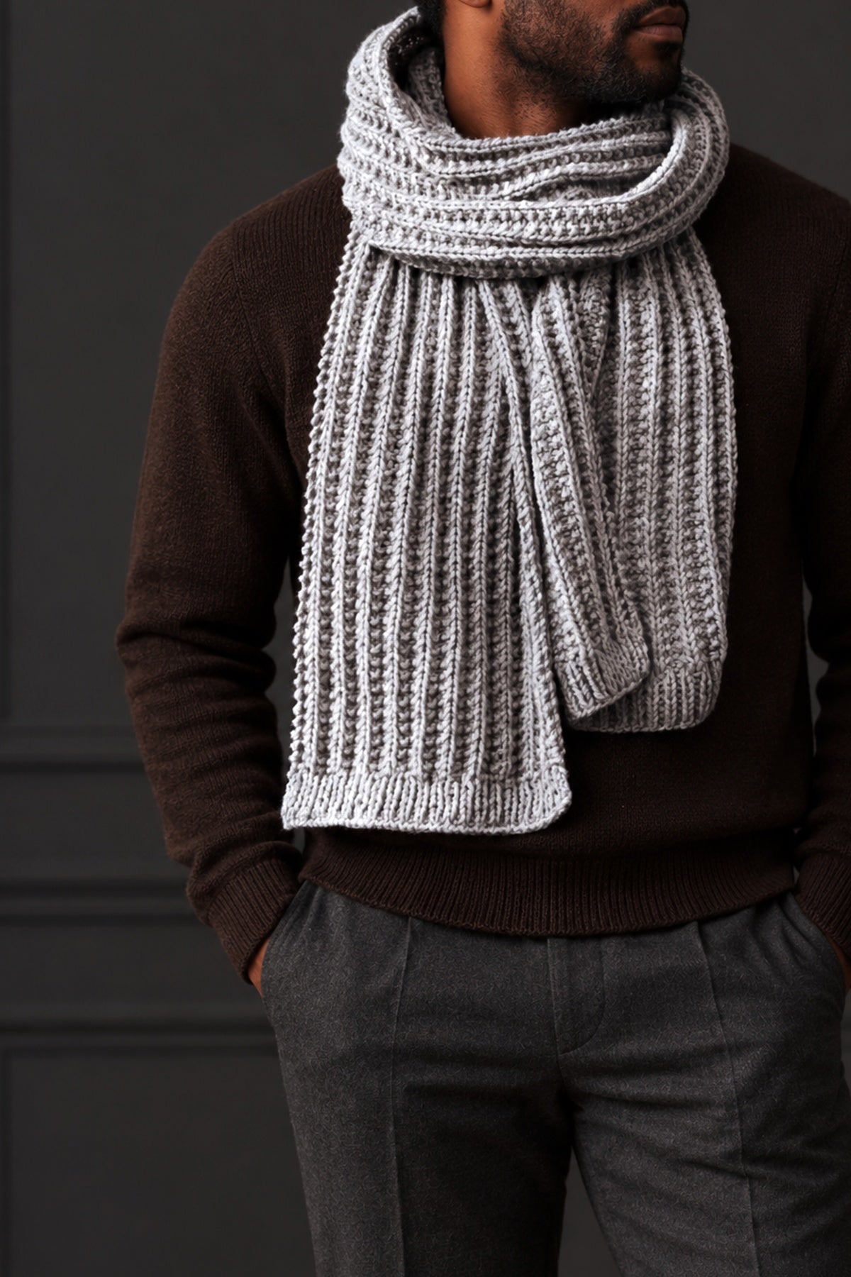 men rib scarf knitting pattern easy Mountaineer Scarf knitting pattern dArling Jadore