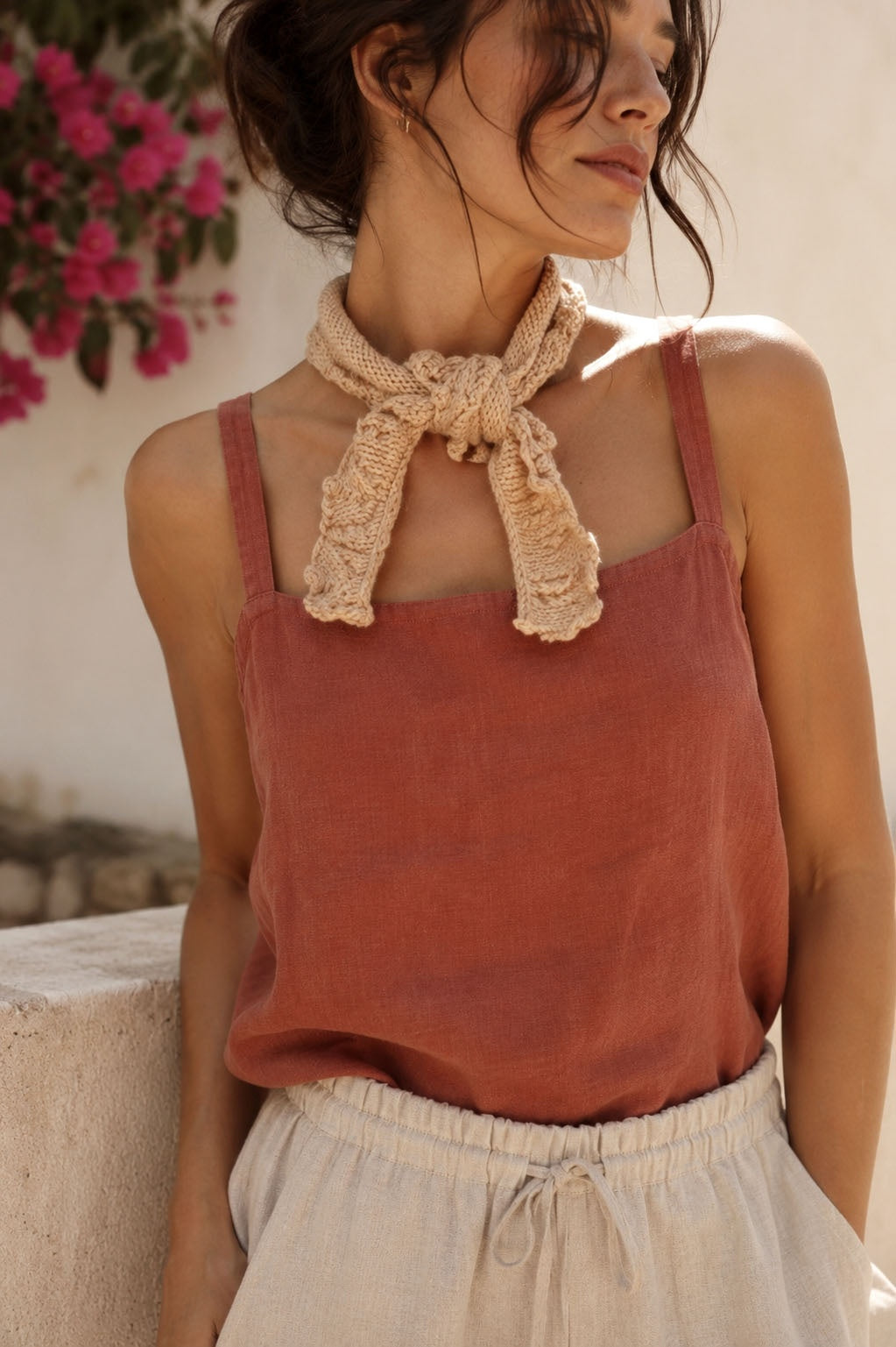 small lace knit scarf bay scarf knitting pattern