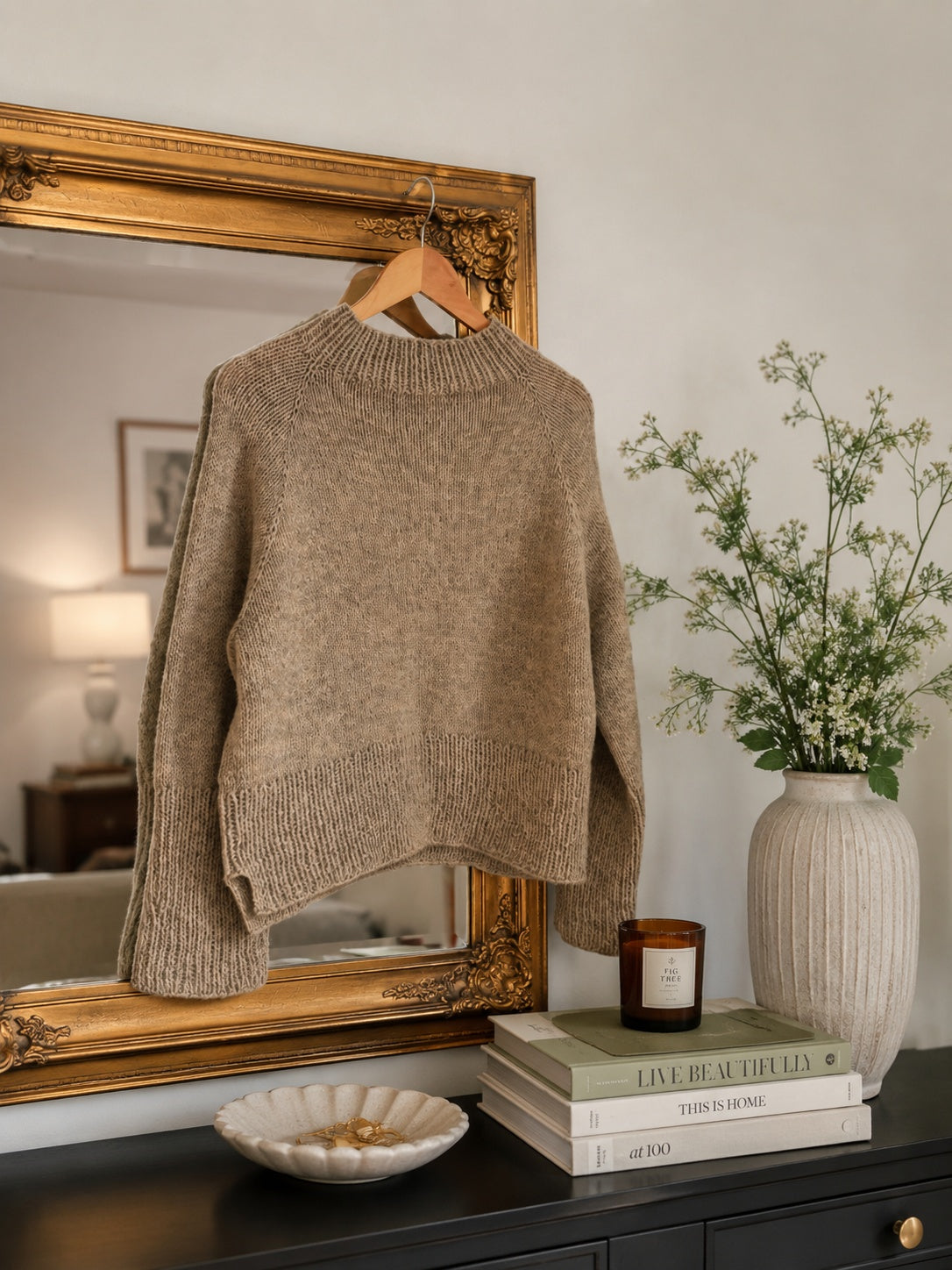oversize raglan sweater knitting pattern top down knit jumper pullover Comfort