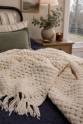 crochet chunky granny square blanket croceht throw afghan Brookhaven