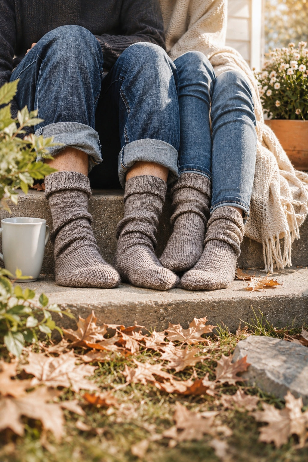 Classic stockinette socks knitting pattern for men and women by Darling Jadore