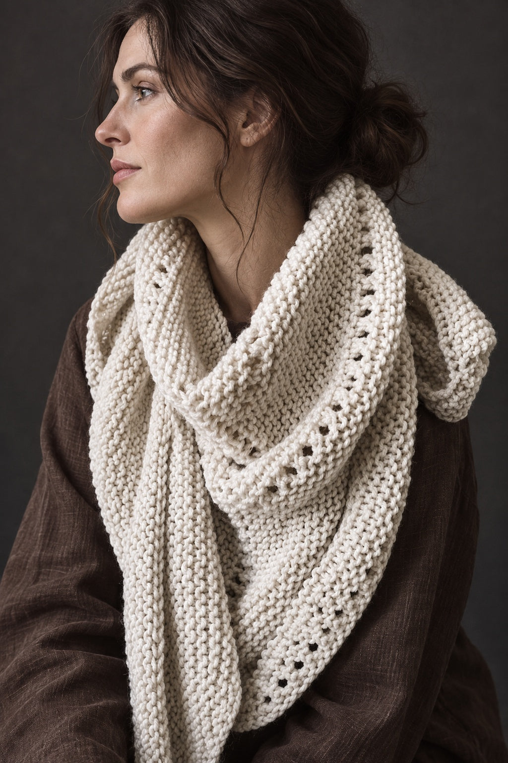 triangle scarf knitting pattern big cozy darling jadore
