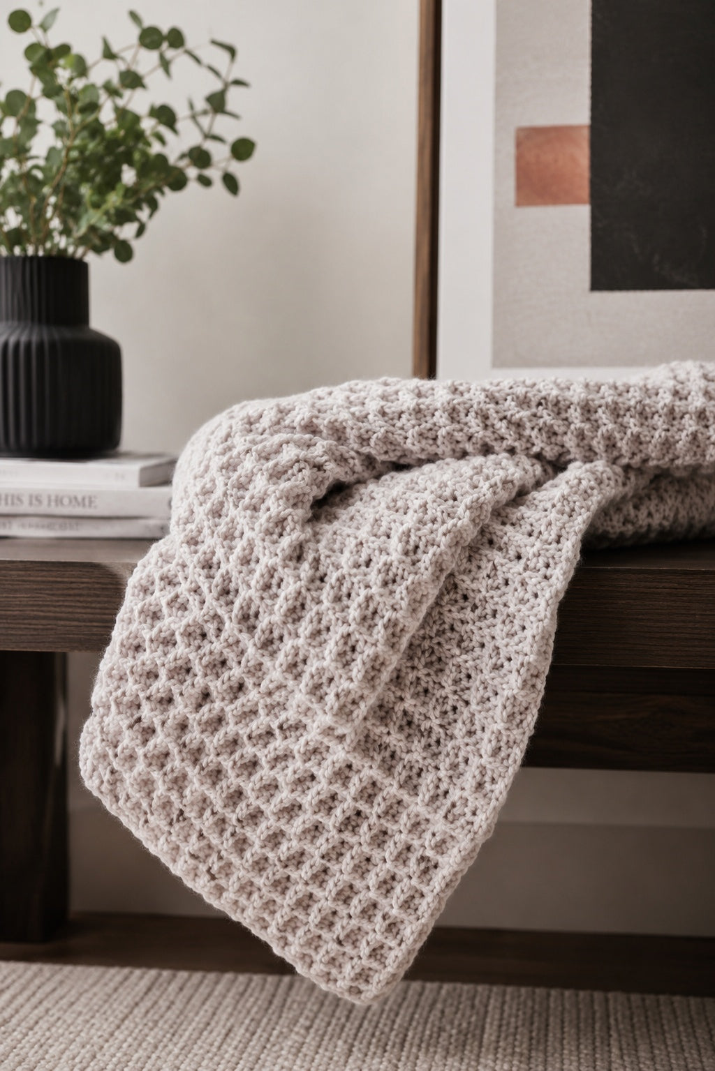 easy blanket afghan crochet pattern waffle throw crochet pattern
