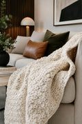 crochet chunky throw blanket crochet afghan Home Blanket hygge decor