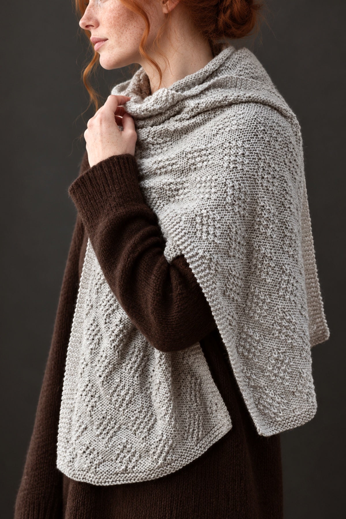 knit wrap shawl scarf knitting pattern Estes Scarf Darling Jadore