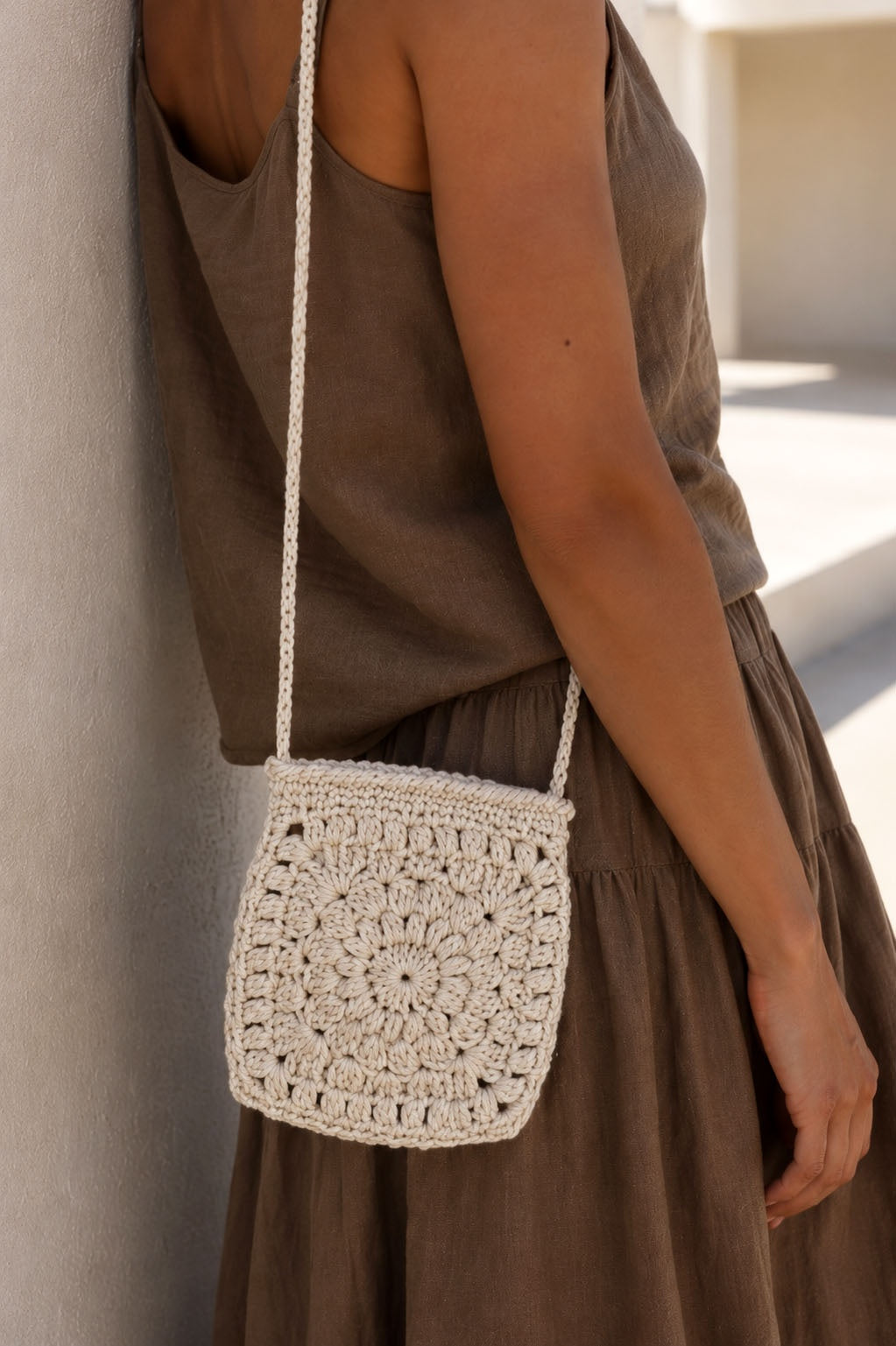 crochet crossbody purse small bag easy crochet pattern Opal Bag darling jadore