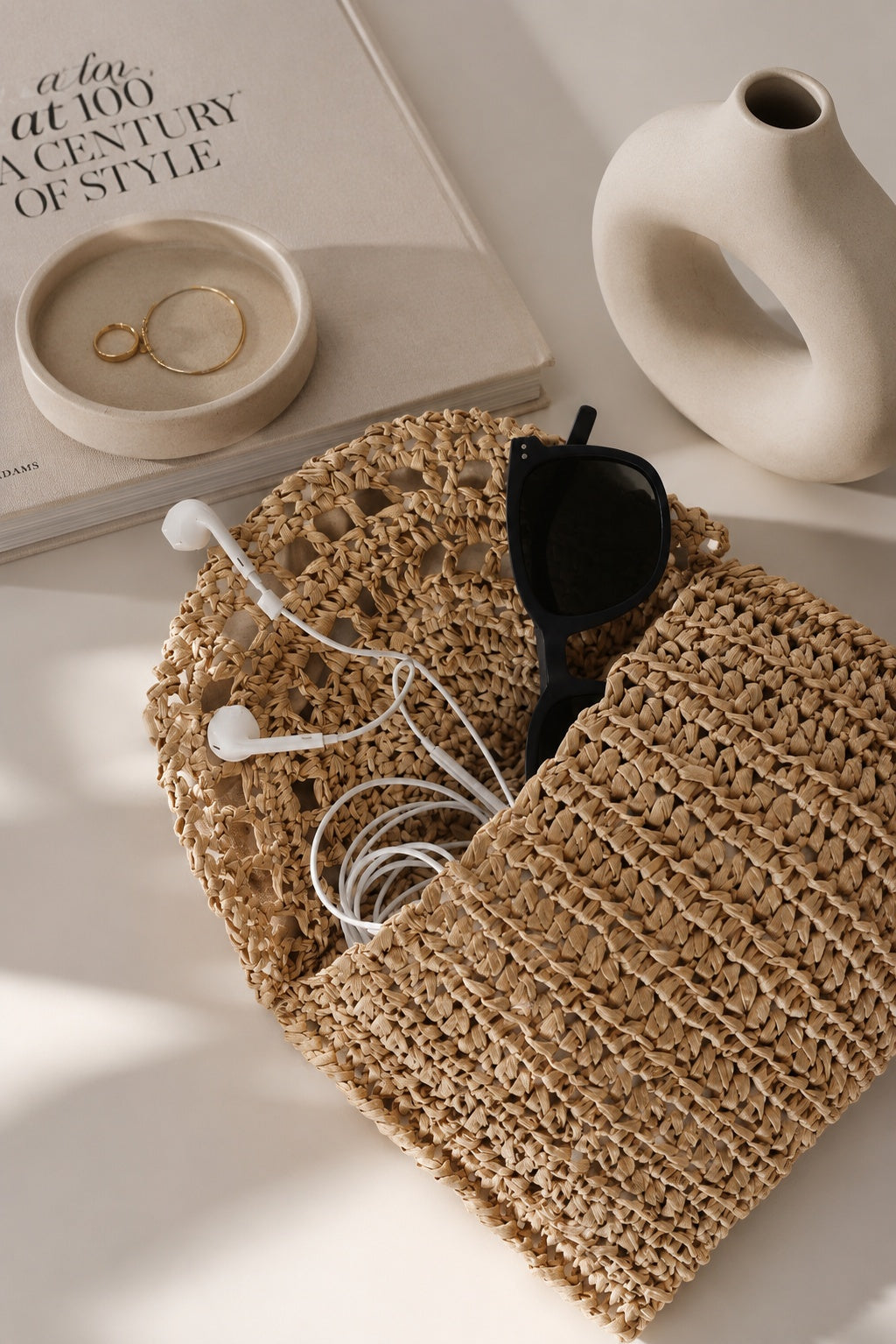 raffia clutch bag easy summer straw purse crochet pattern