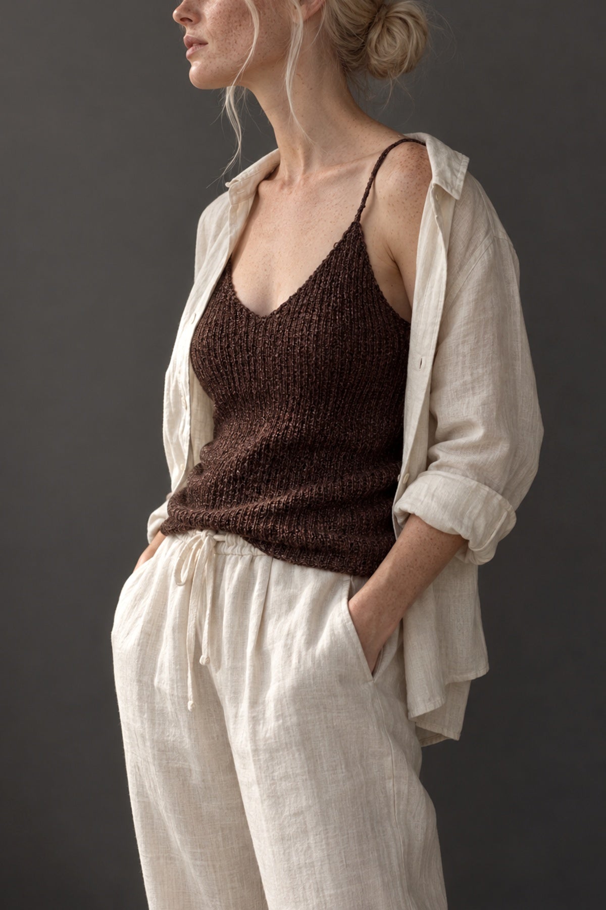 camisole knitting pattern v-neck tank top summer top knitting pattern chocolate camisole darling jadore