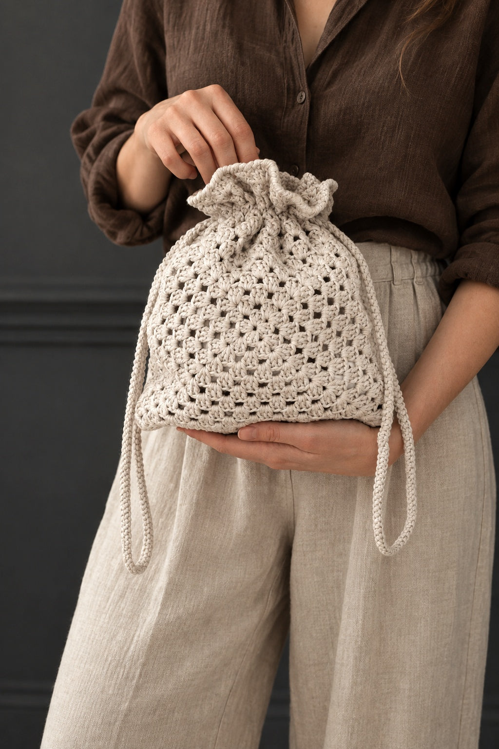 regency bag crochet pattern bucket bag crochet drawstring