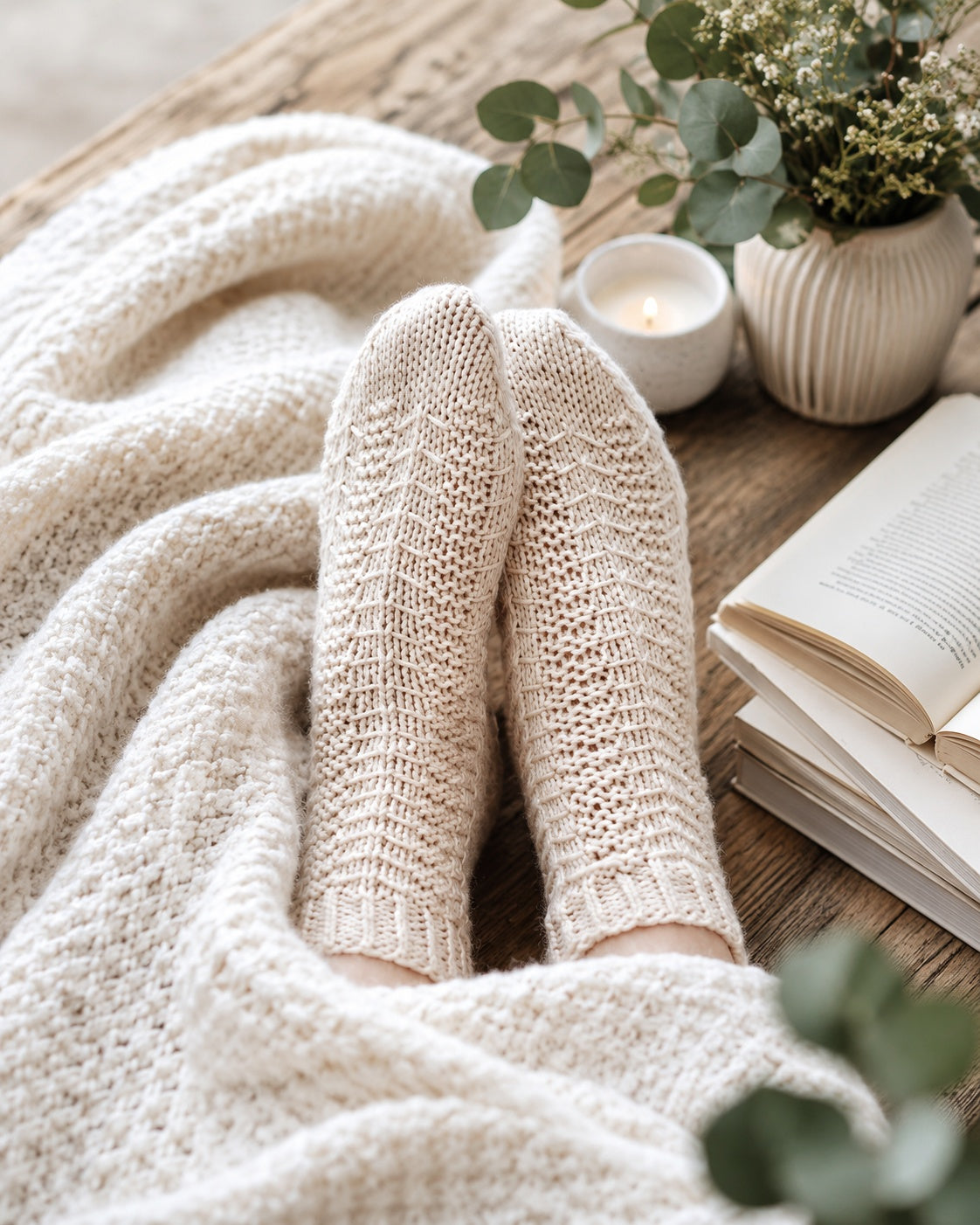 easy socks knitting pattern women top down DK socks knit pattern Pinewood Socks