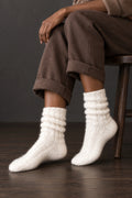 cozy socks knitting pattern women knit crew socks mohair