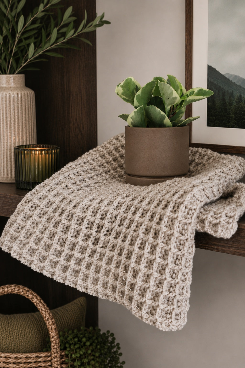 easy blanket afghan crochet pattern waffle throw crochet pattern
