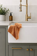 knit tea towel pattern Sunchase kitchen decor farmhouse modern knit pattern hand towel