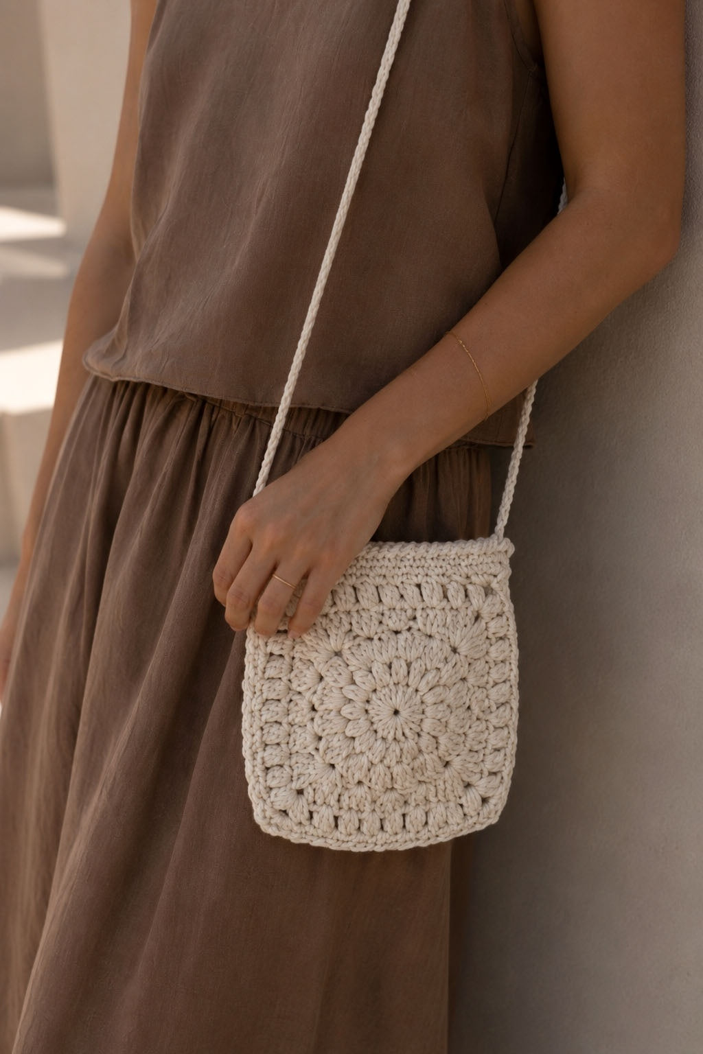 crochet crossbody purse small bag easy crochet pattern Opal Bag darling jadore
