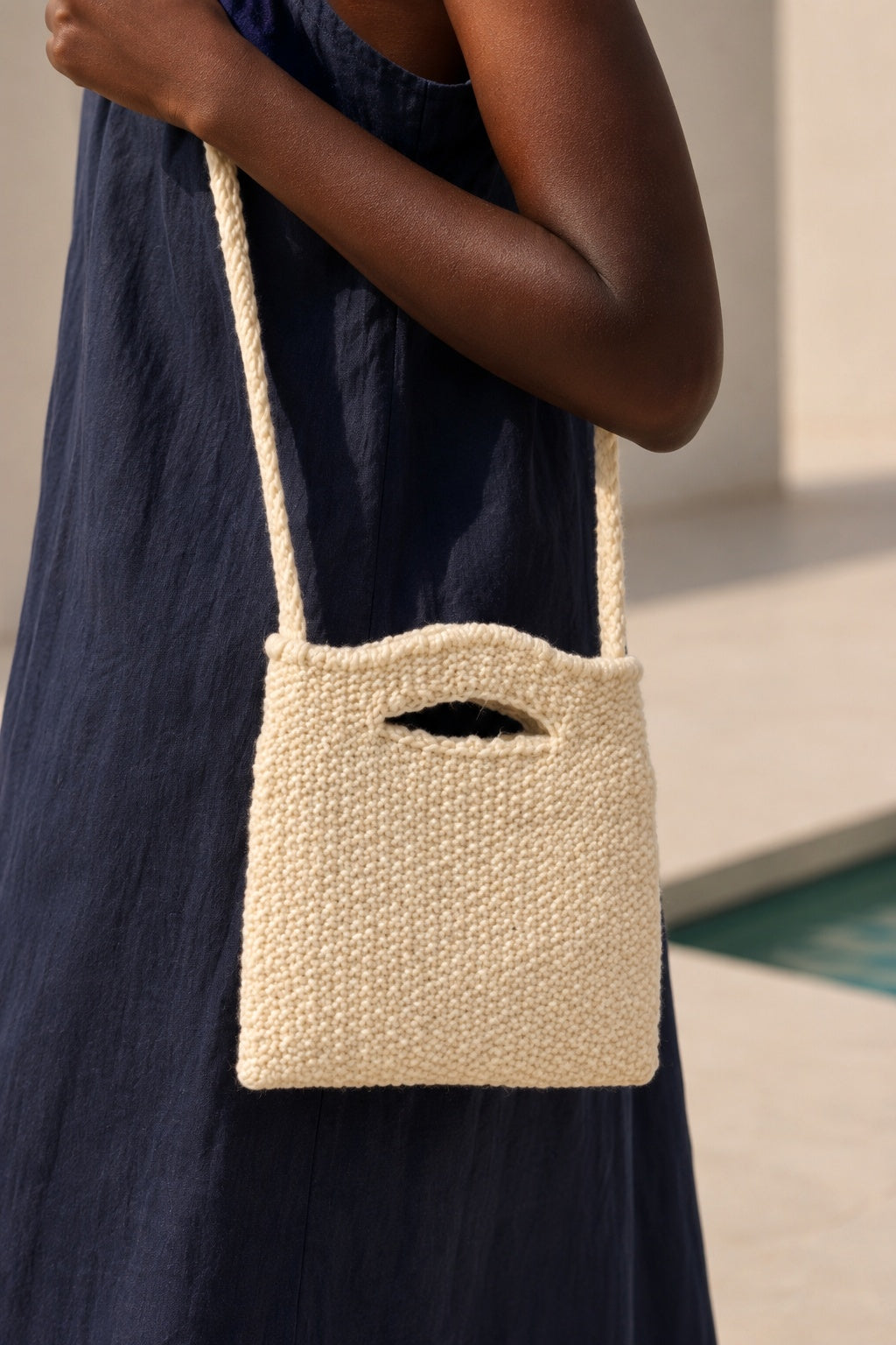 small purse crossbody bag knitting pattern easy knit tote Capri Bag knitting pattern Darling Jadore