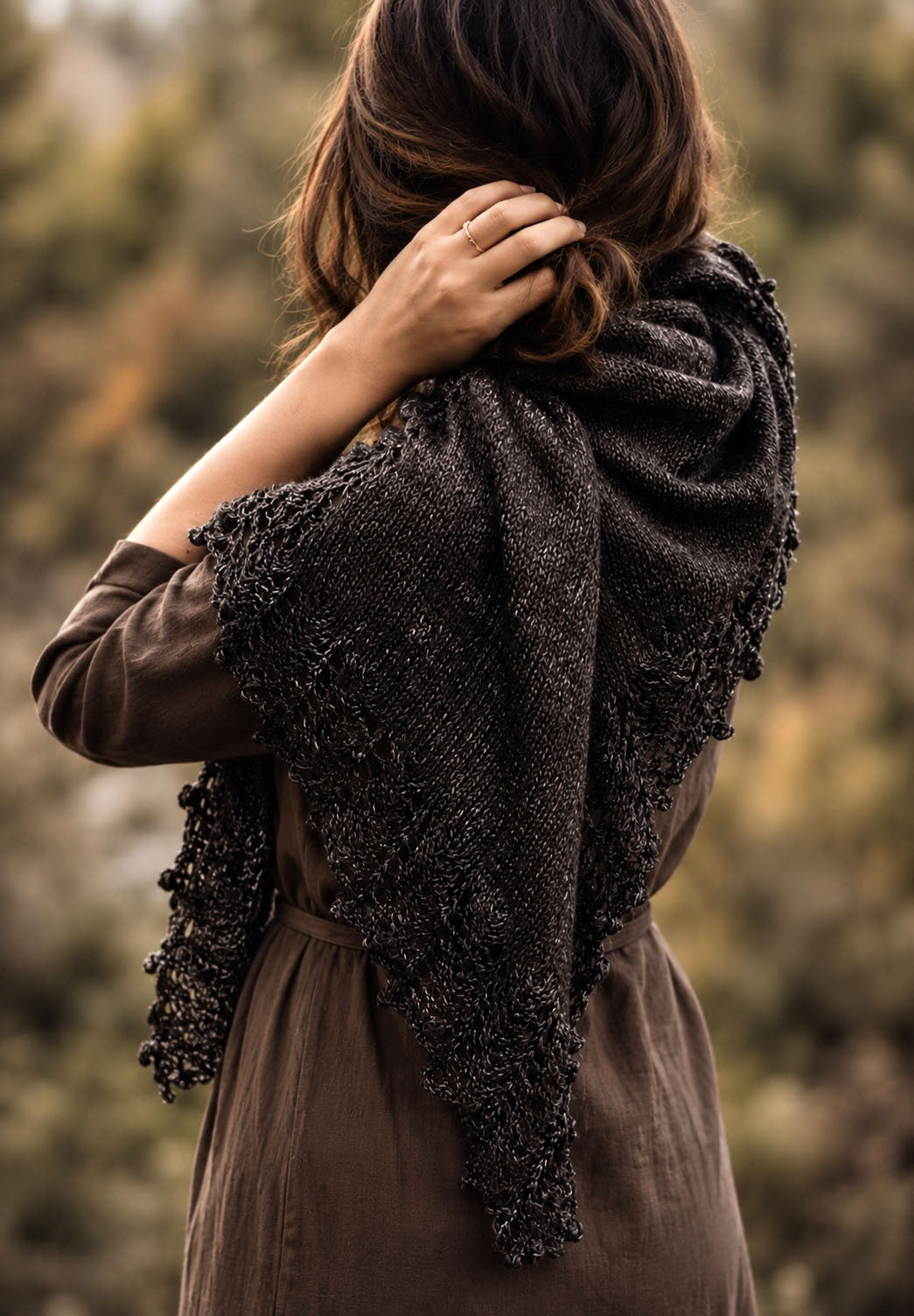 shawl scarf knitting pattern easy knit lace scarf moonlit