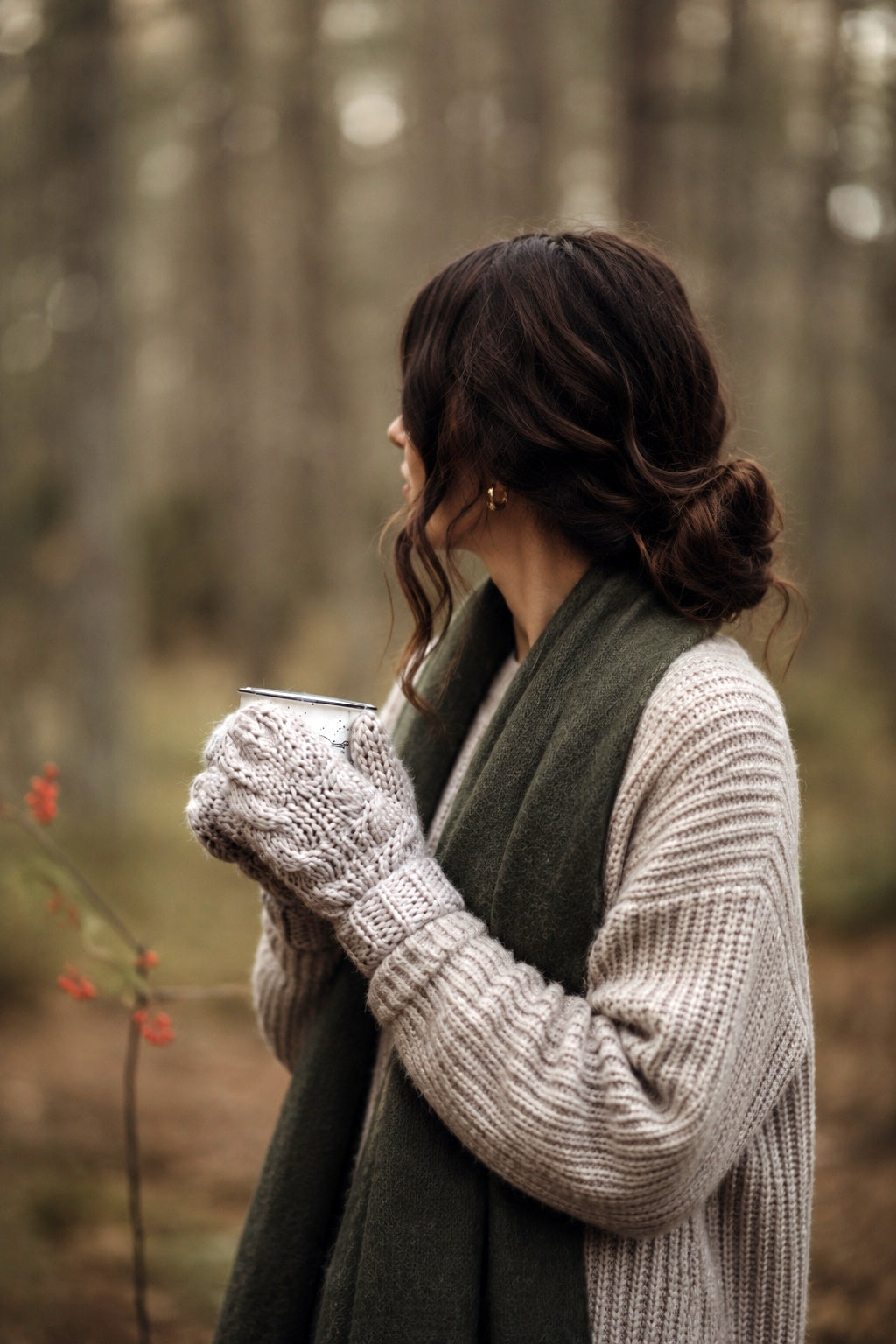 cable knit mittens cappucino mitts darling jadore