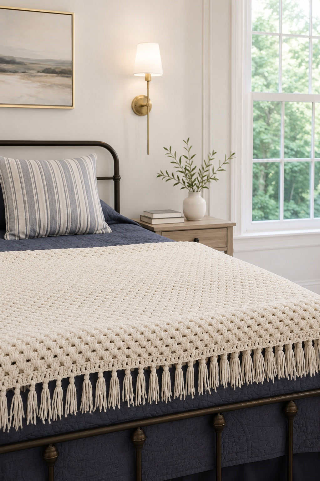crochet chunky granny square blanket crochet throw afghan Brookhaven