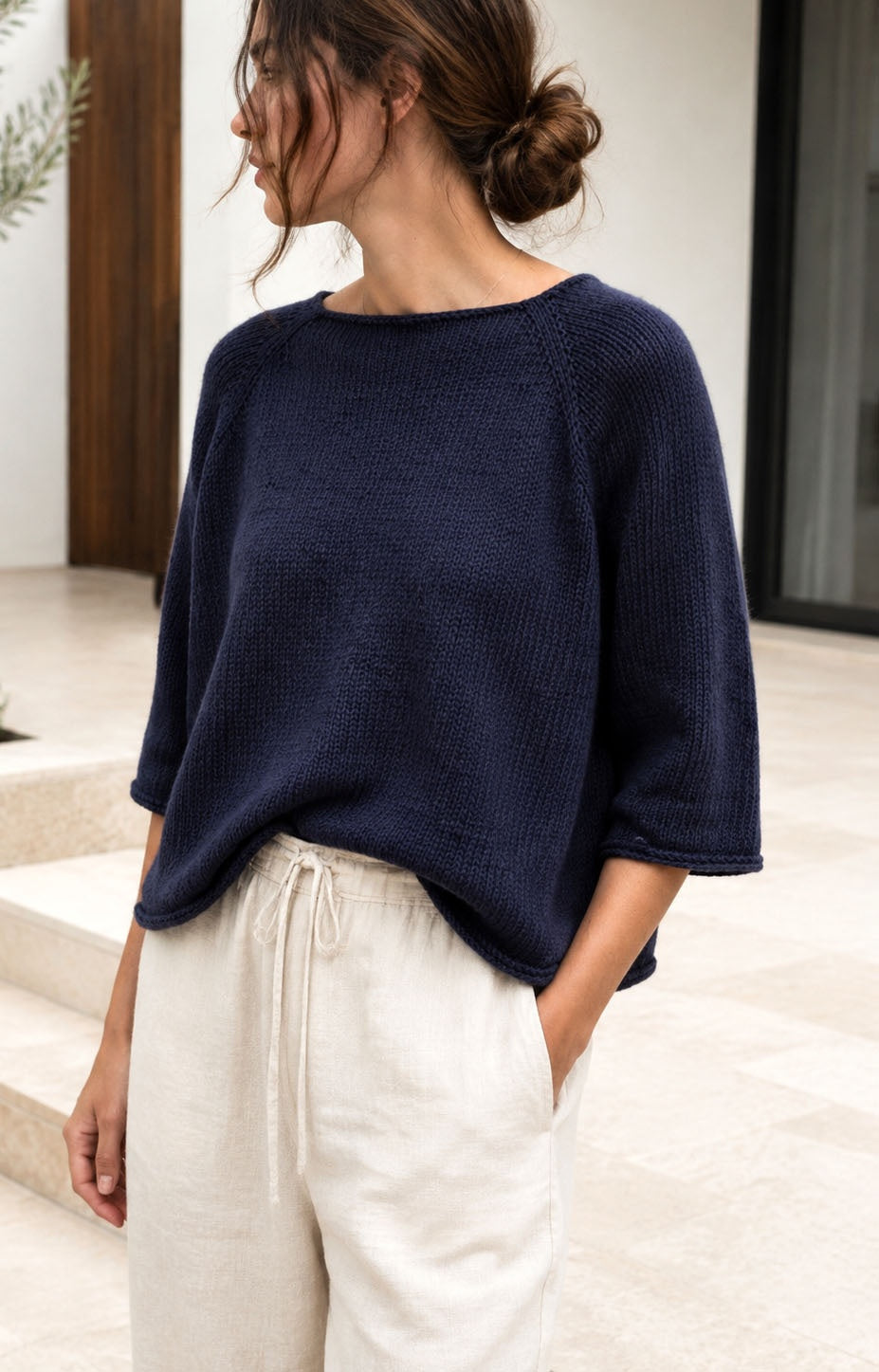 beginner raglan sweater knitting pattern boat neck sweater, Agate Sweater Darling Jadore