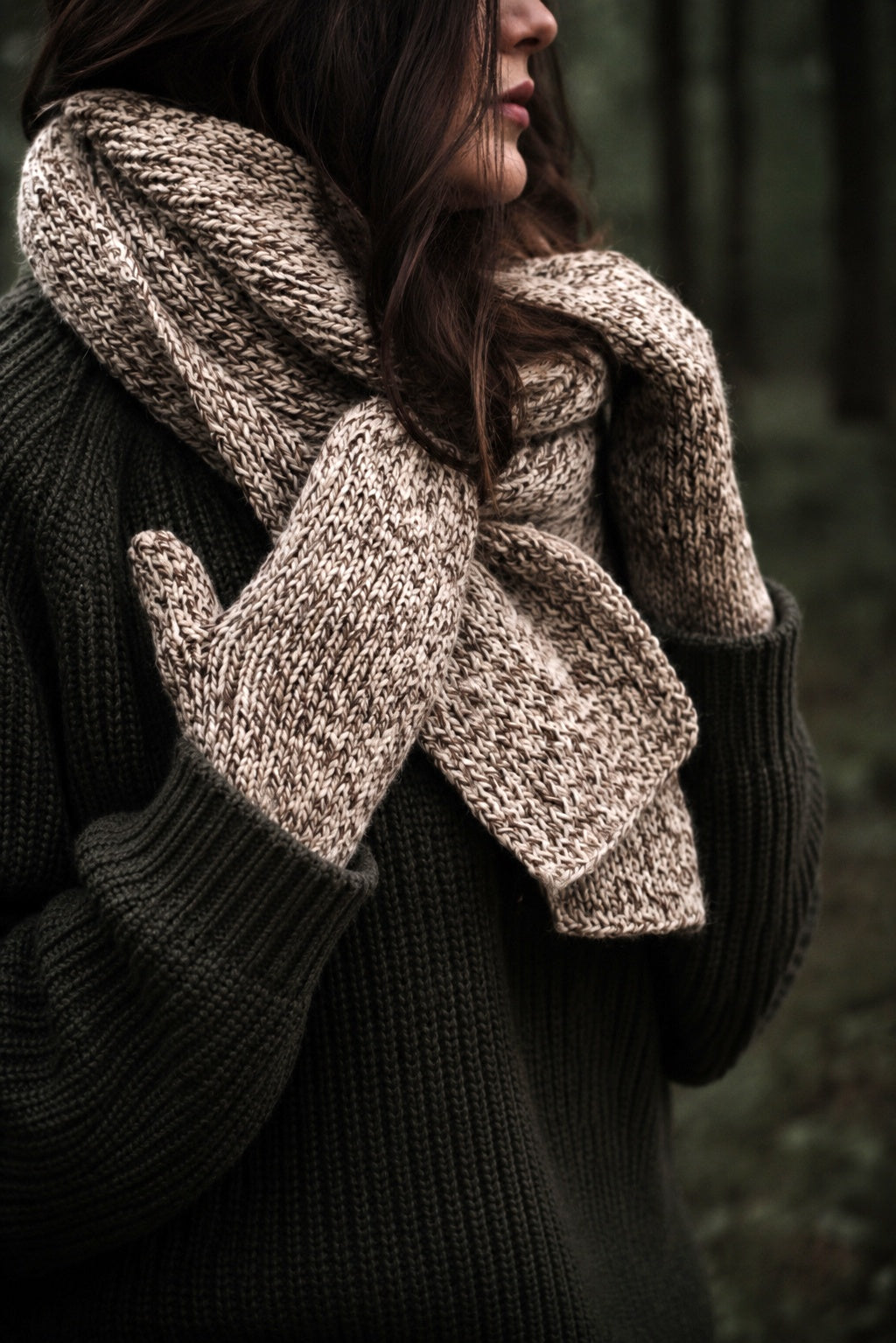 basic scarf knitting pattern beginner knit scarf Nora Scarf