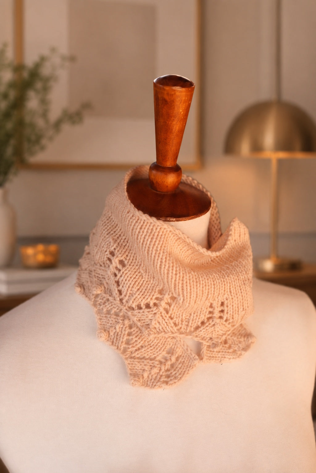 small lace knit scarf Bay SCarf