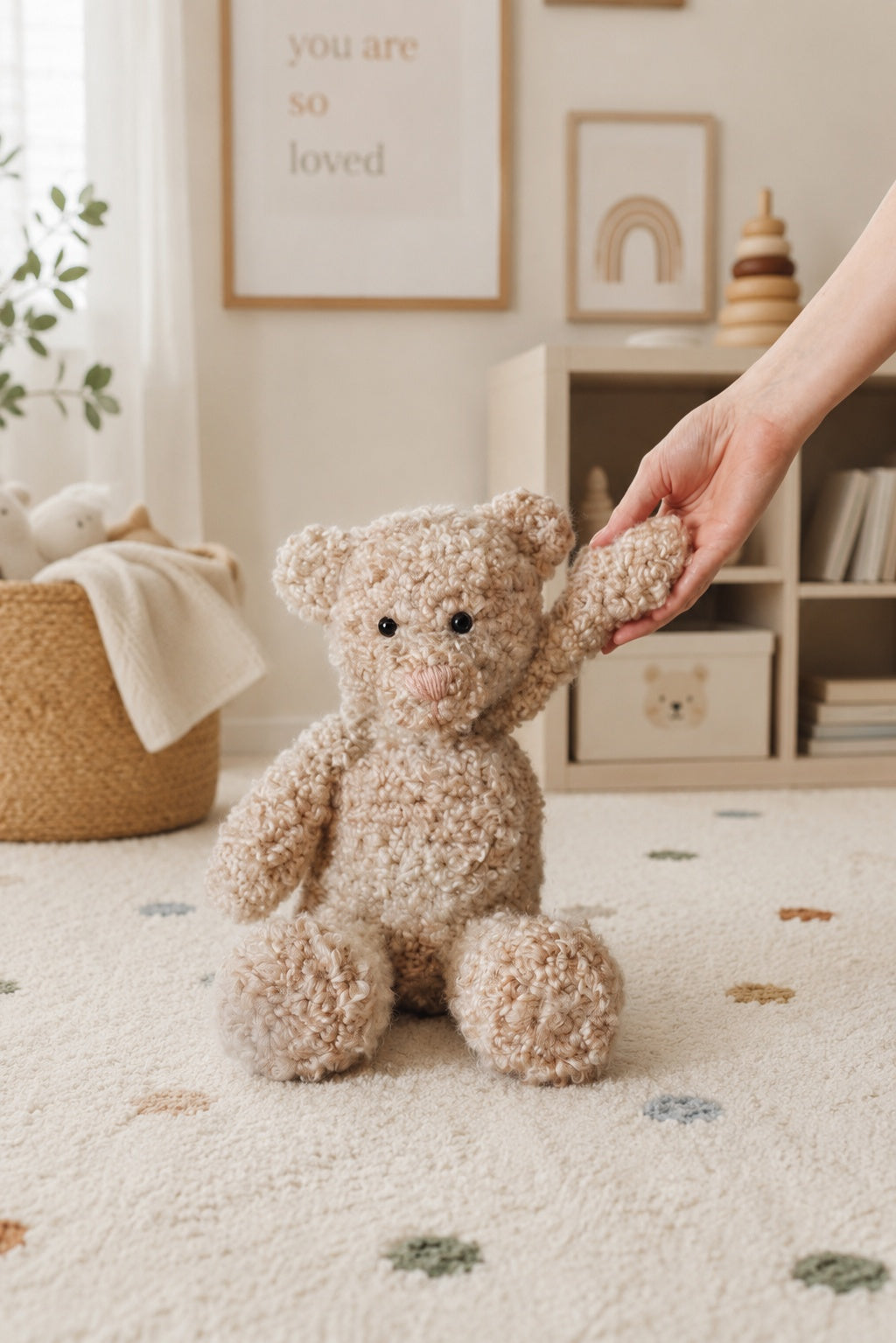 crochet teddy bear crochet toy baby toy nursery amigurami bear