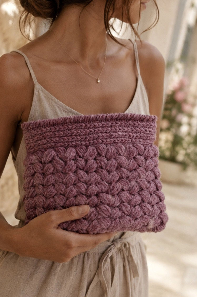 crochet clutch purse easy crochet handbag tote Fable Bag